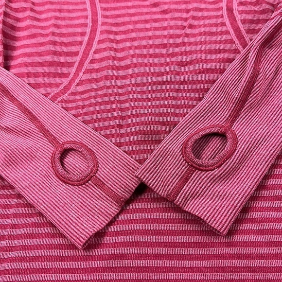 Lululemon Swiftly Tech Long Sleeve Crew Heathered Berry Rumble - Picture 2 of 5